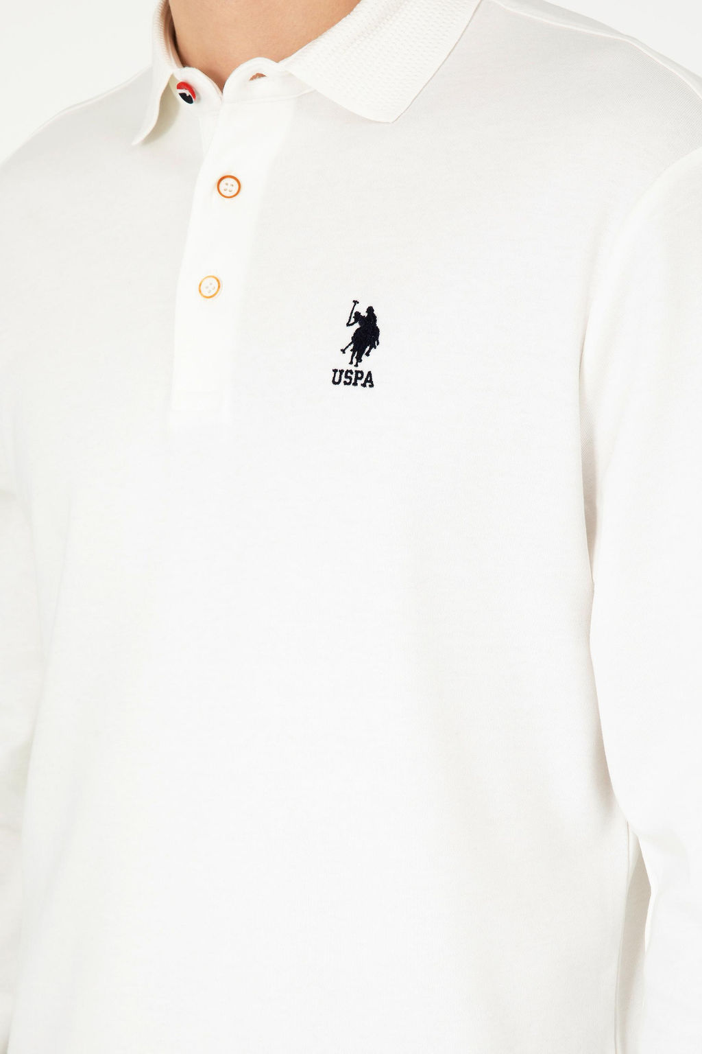 Мужской базовый свитшот цвета экрю - U.s. polo assn фото 7