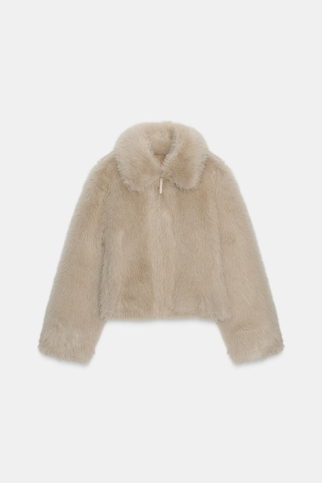 DOUBLE-FACED FAUX FUR JACKET - Zara фото 7