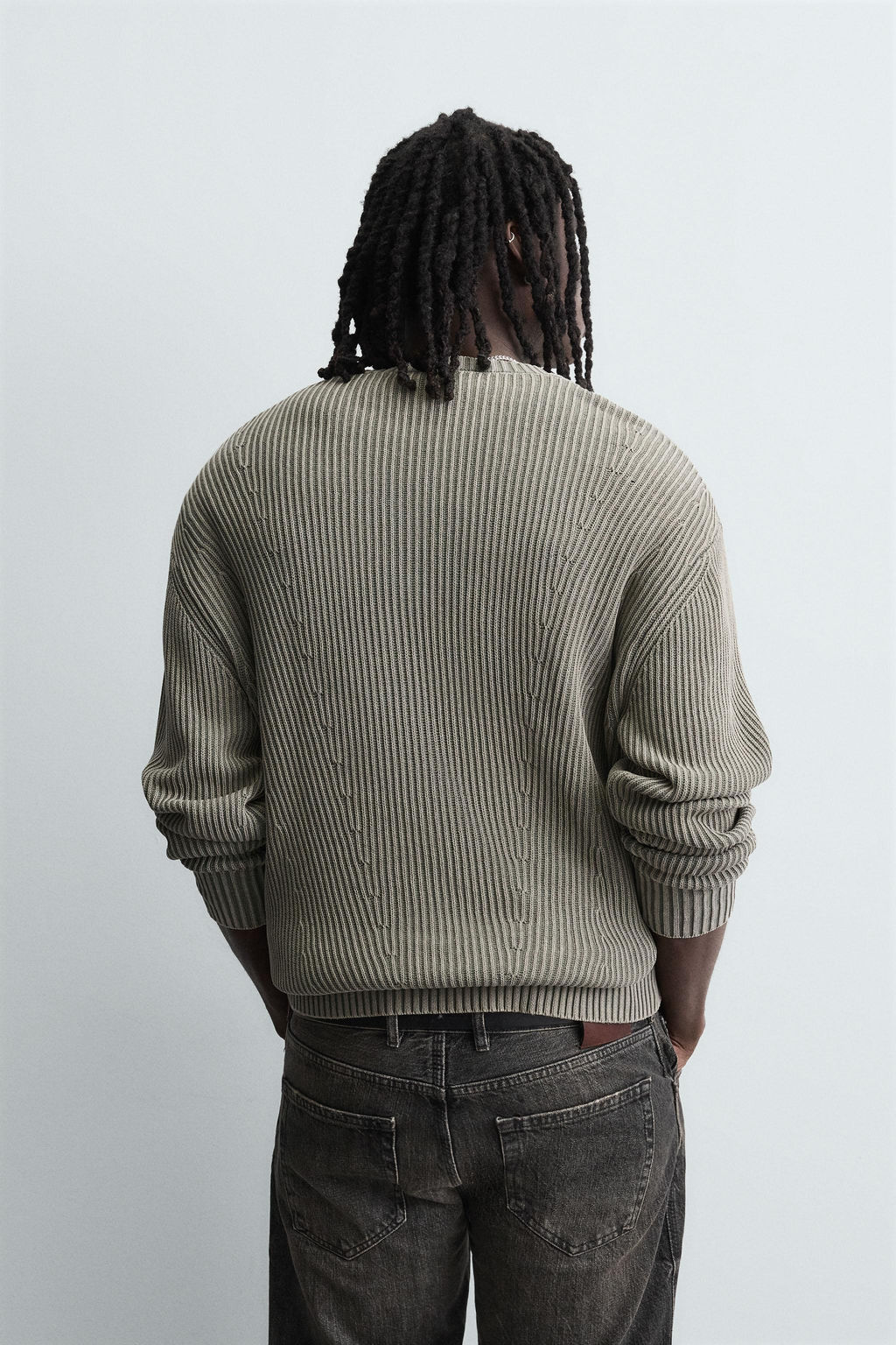 RIBBED WASHED SWEATER - Zara фото 3