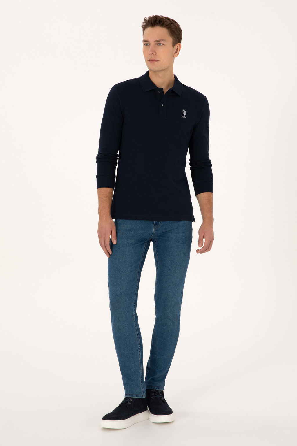 Erkek Lacivert Basic Sweatshirt - U.s. polo assn фото 18