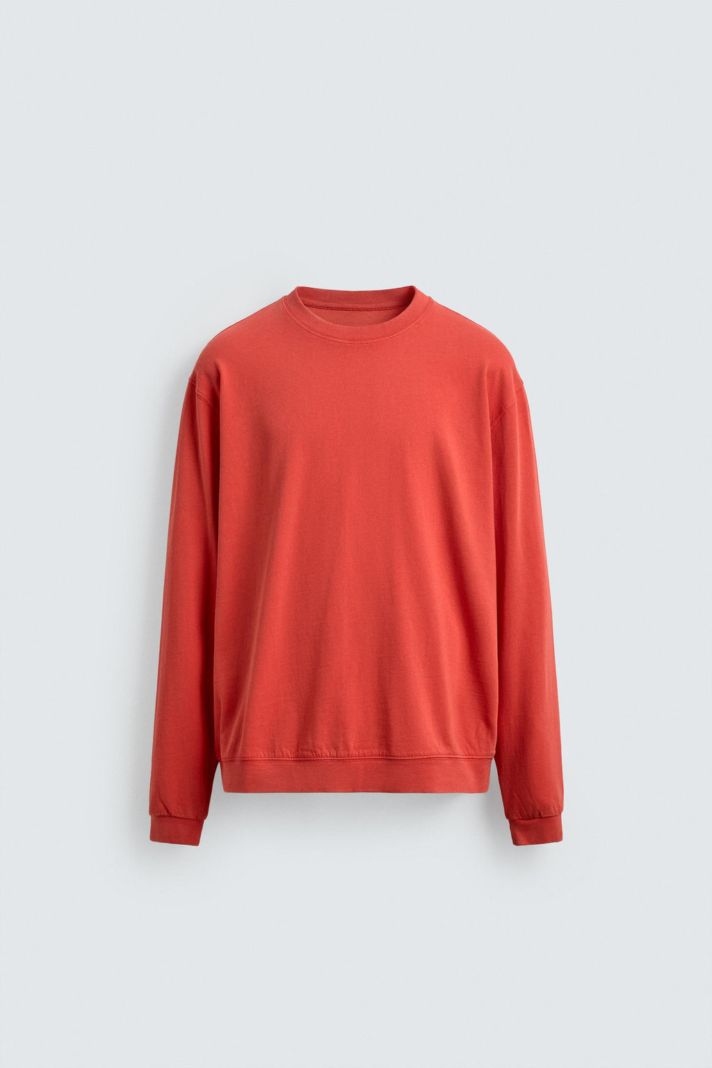 SUDADERA CREWNECK LAVADO / Rojo / Naranja - Zara фото 5