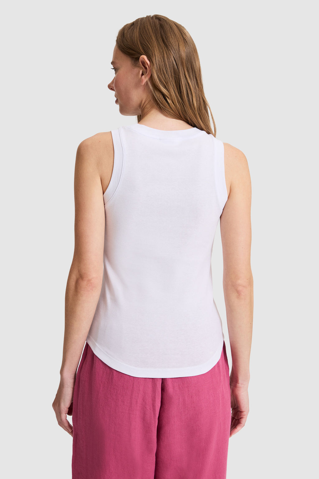 Kad_n Beyaz Bisiklet Yaka Basic Ti__rt - U.s. polo assn фото 5