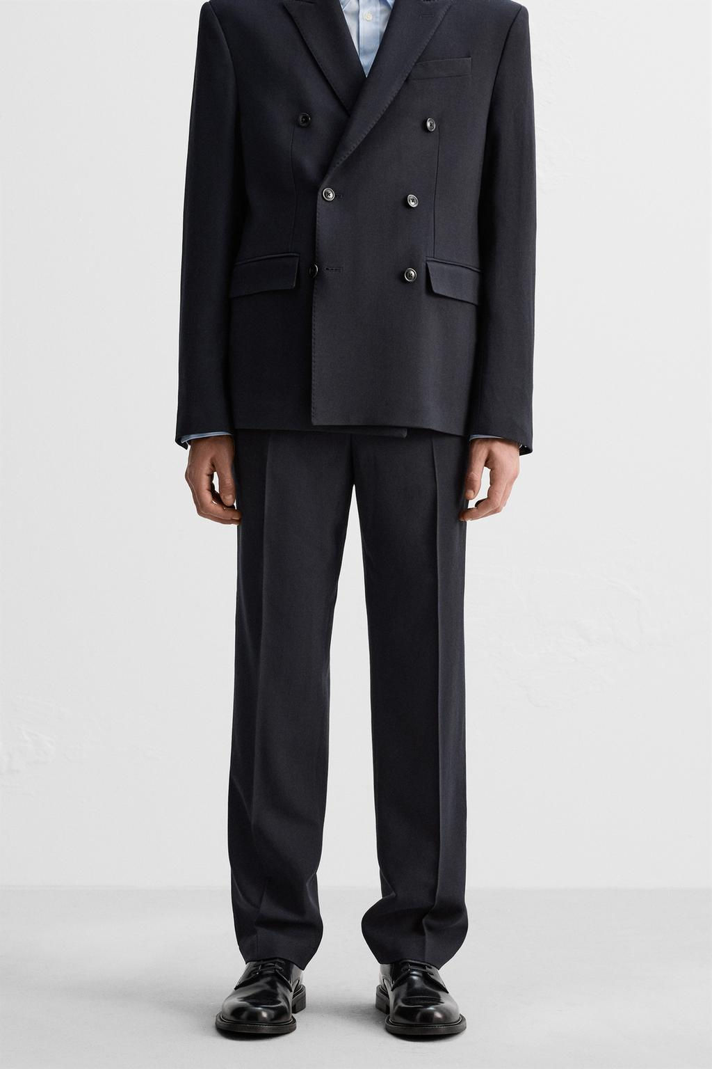 HERRINGBONE SUIT TROUSERS - Zara фото 2