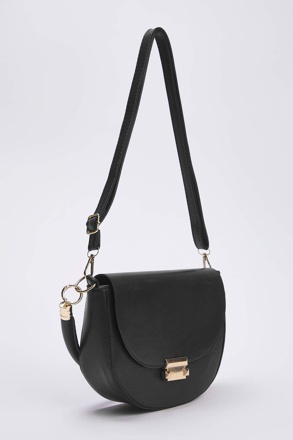 Siyah Metal Toka Detayl? Kad?n City Omuz Canta TAKAW26OC00022