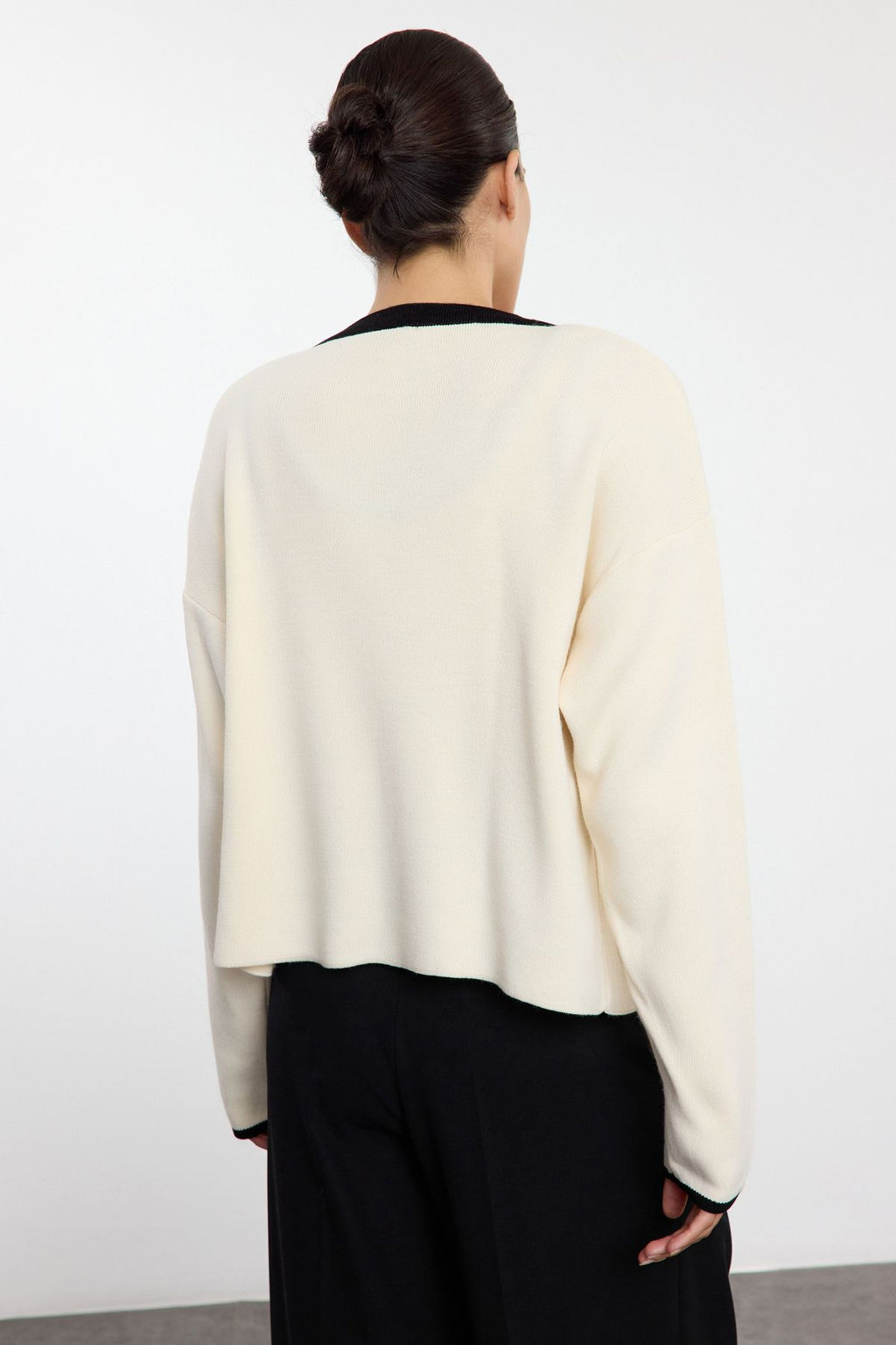 Tas Renk Bloklu Triko 2li Bluz-H?rka Tak?m TWOAW25HI00058