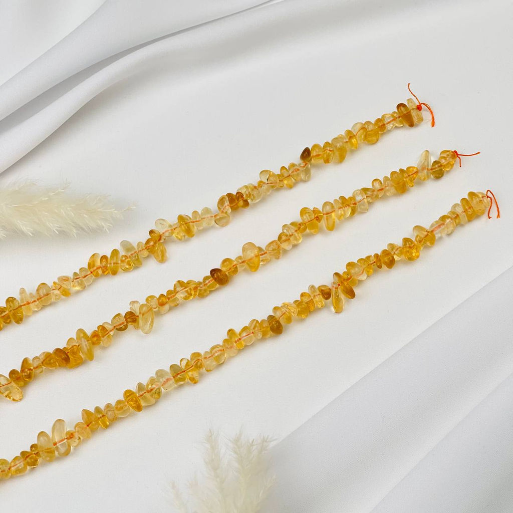 Бусины для украшений из Цитрина крошка - Радуга самоцветов фото 3