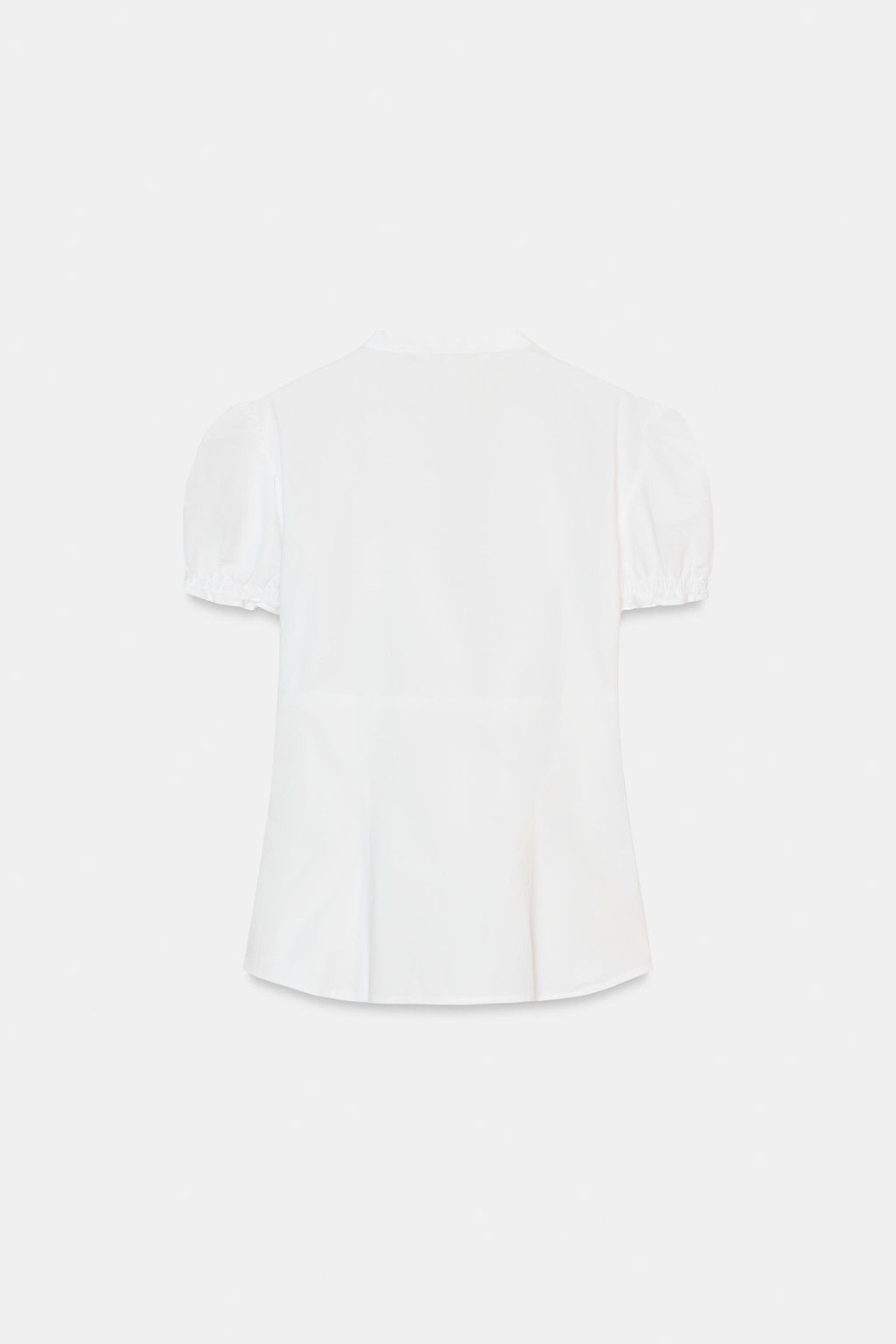 CAMISA POPEL?N VOLANTES / Blanco - Zara фото 6