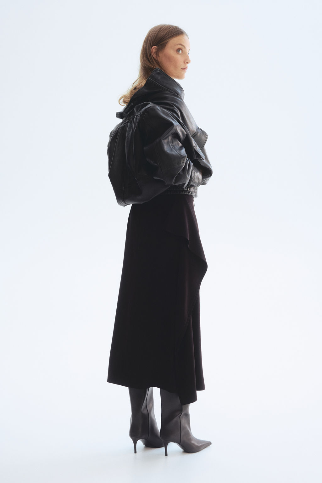 Falda midi con volante - H&m фото 4