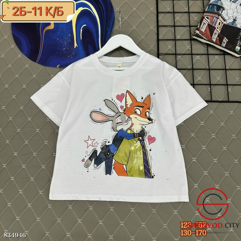 Футболка для девочки из хлопка
