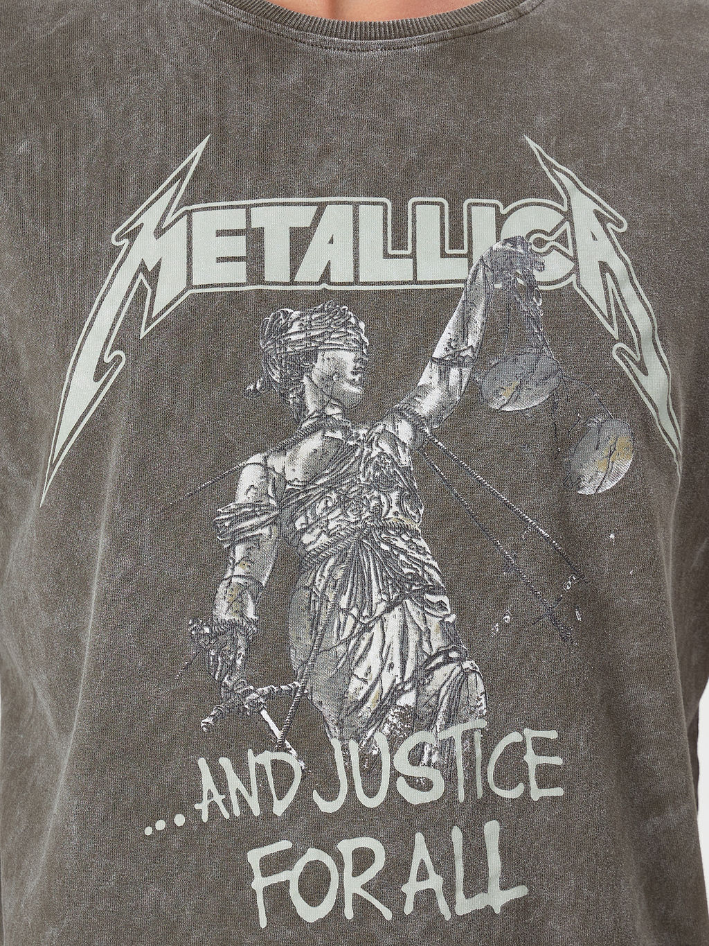 Футболка мужская хаки с принтом metallica - Mark formelle фото 4