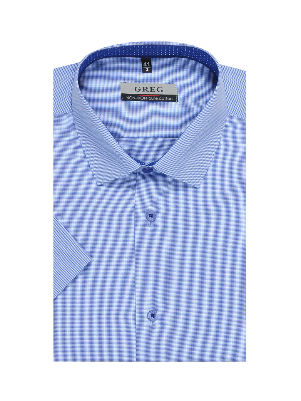 Сорочка мужская короткий рукав GREG 214/101/2239/1p  фото 2