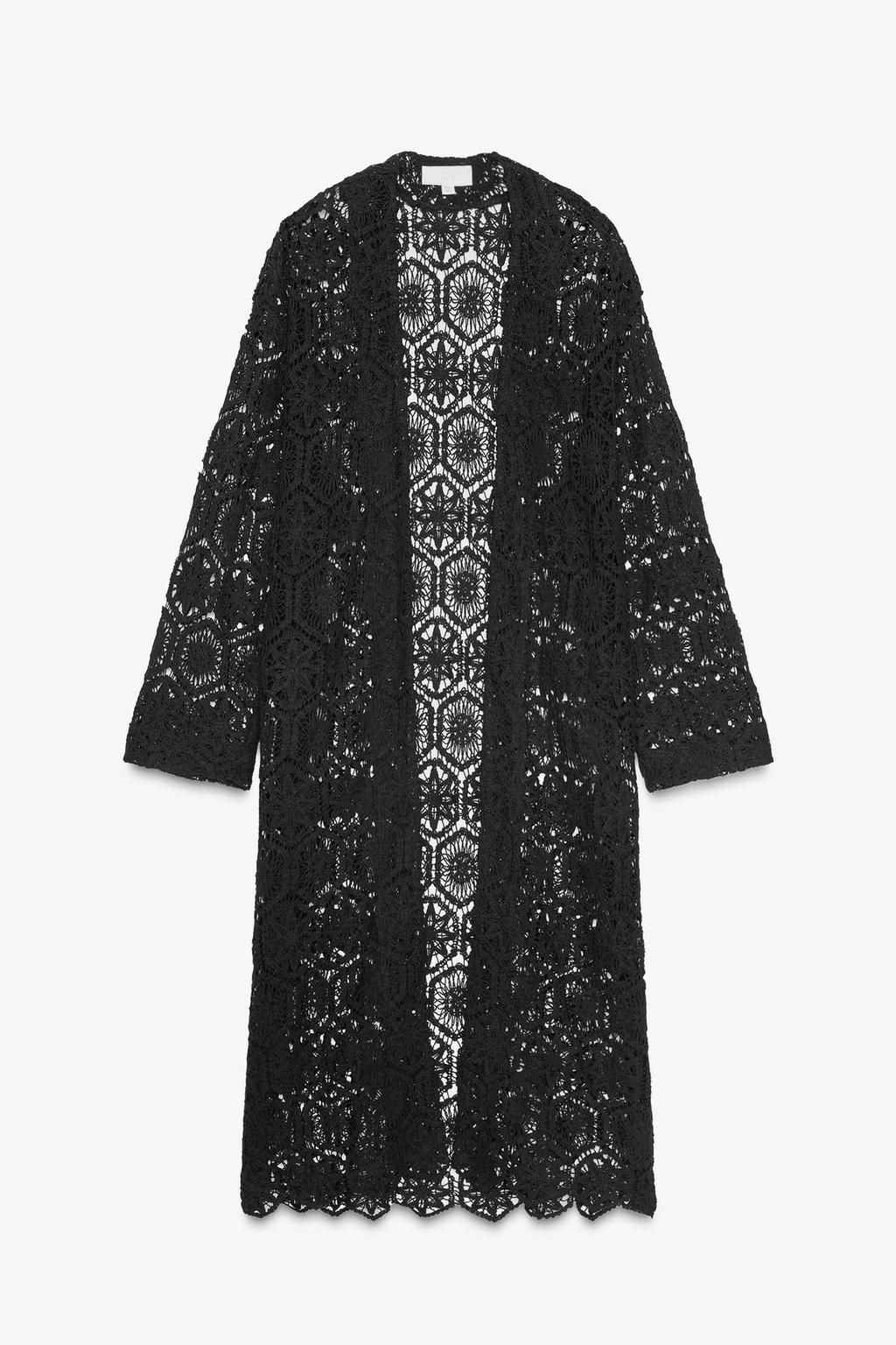 CROCHET LONG KIMONO - Zara фото 3