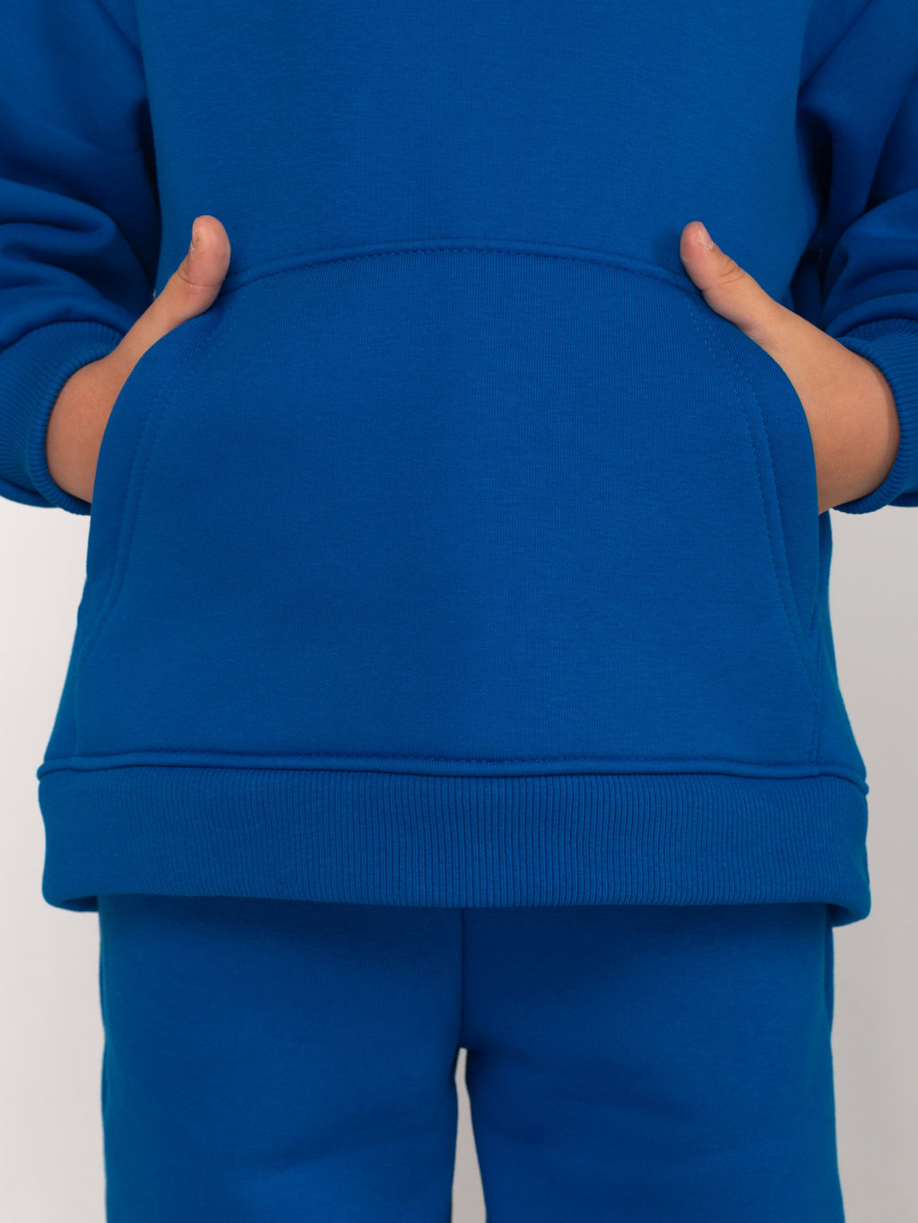 Костюм детский футер 3-х нитка начес пенье Бейби стайл СИНИЙ НЕОН 3 - Domtrik фото 4