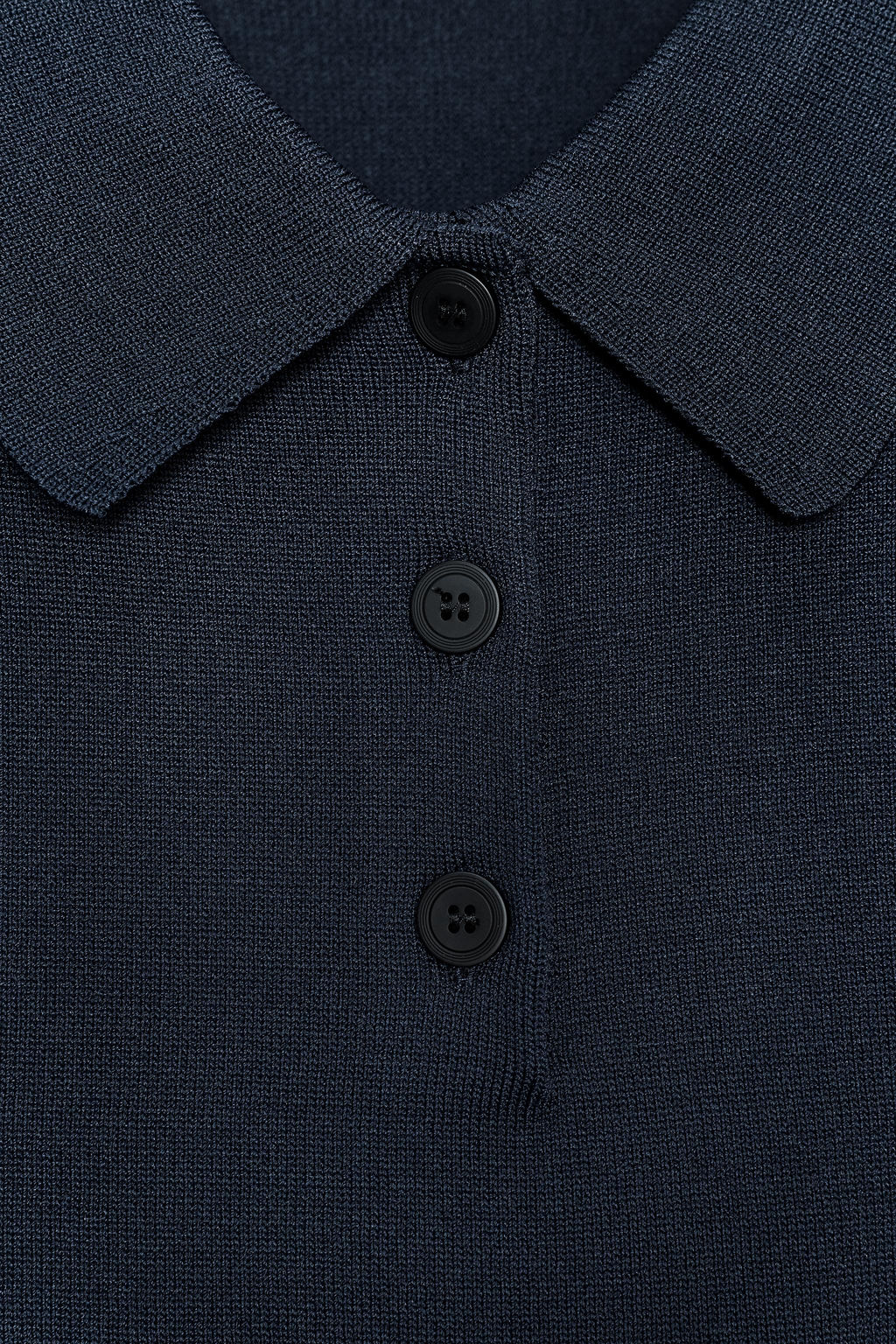 SHORT SLEEVE KNIT POLO TOP - Zara фото 8