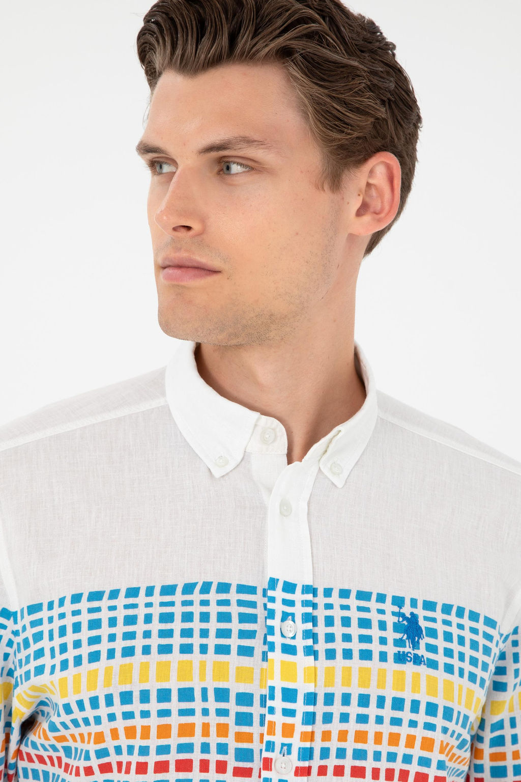 Мужская рубашка Saks с длинным рукавом - U.s. polo assn фото 2