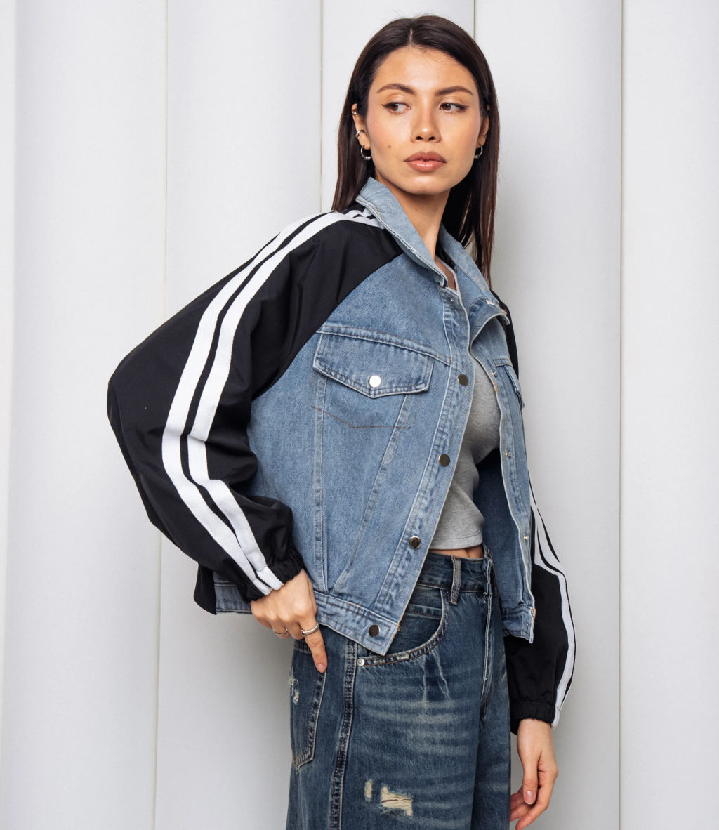 Куртка #КТ612 (5), черный, голубой - Dommod фото 2