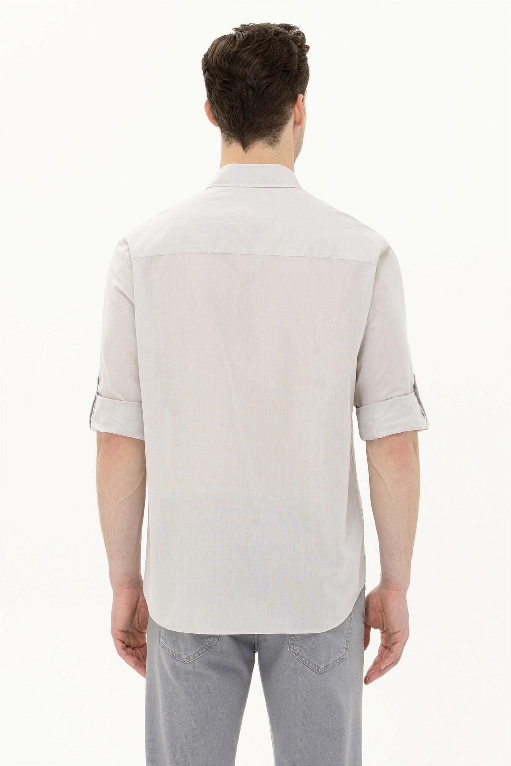 Мужская рубашка с длинным рукавом Stone Неожиданная скидка в корзине - U.s. polo assn фото 5