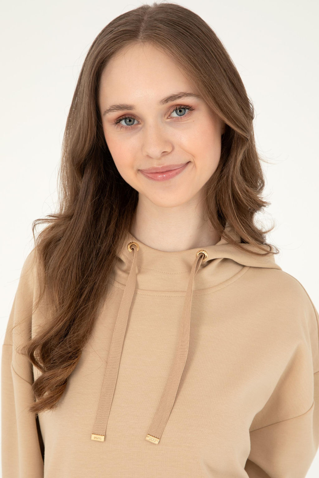 Женский свитшот песочного цвета Неожиданная скидка в корзине - U.s. polo assn фото 2