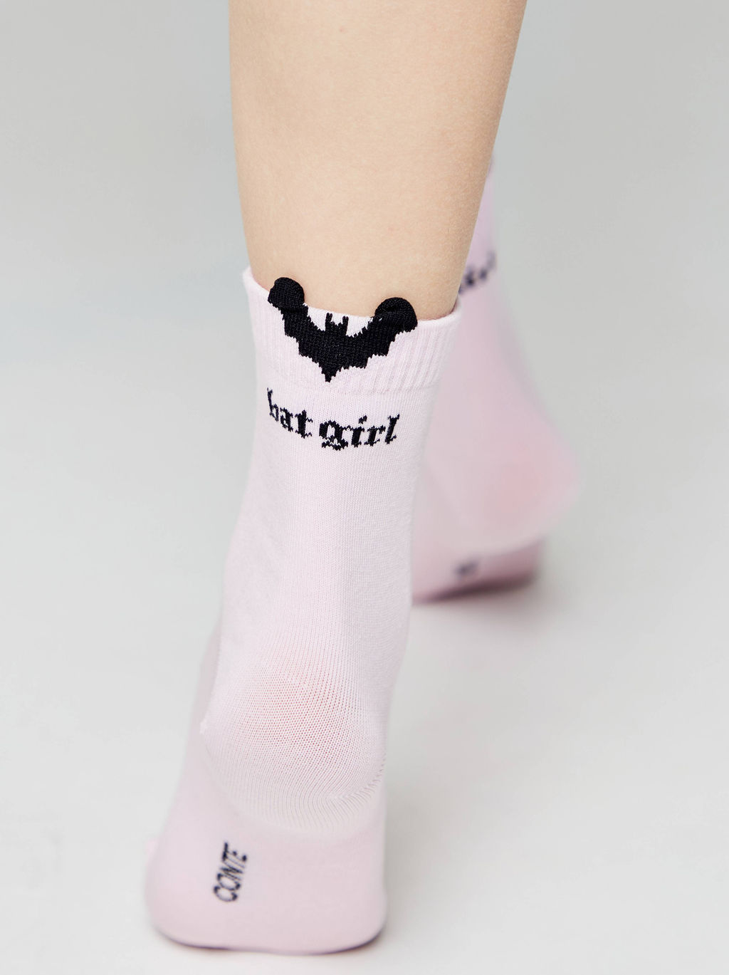 Цена за 2 пары. Носки Короткие CONTE Хлопковые носки CLASSIC с пикотом Batgirl св.розовый - Conte elegant фото 5