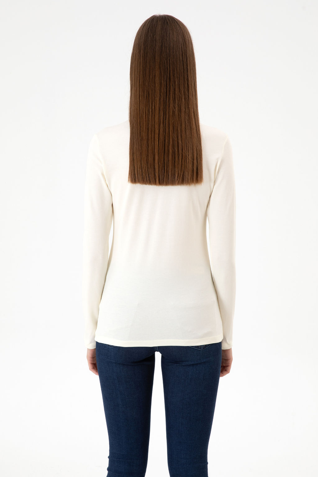 Kad_n BEYAZ Basic Sweatshirt Sepette S_rpriz _ndirim - U.s. polo assn фото 12