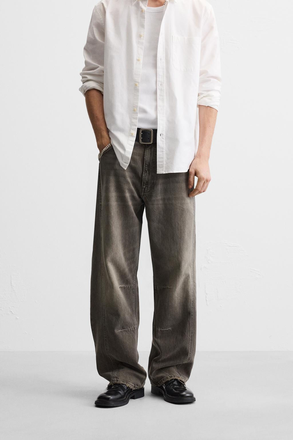 BAGGY JEANS WITH SEAM DETAIL - Zara фото 11