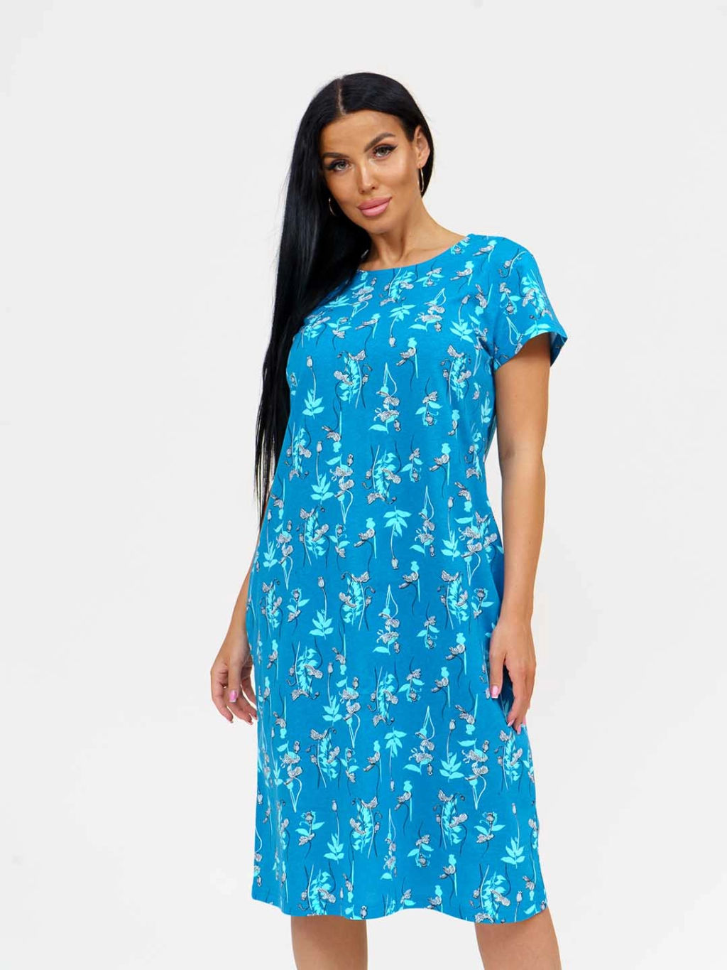 Платье женское, цвет бирюзовый