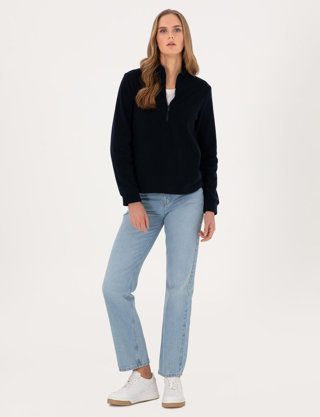 Lacivert Comfort Fit Sweatshirt