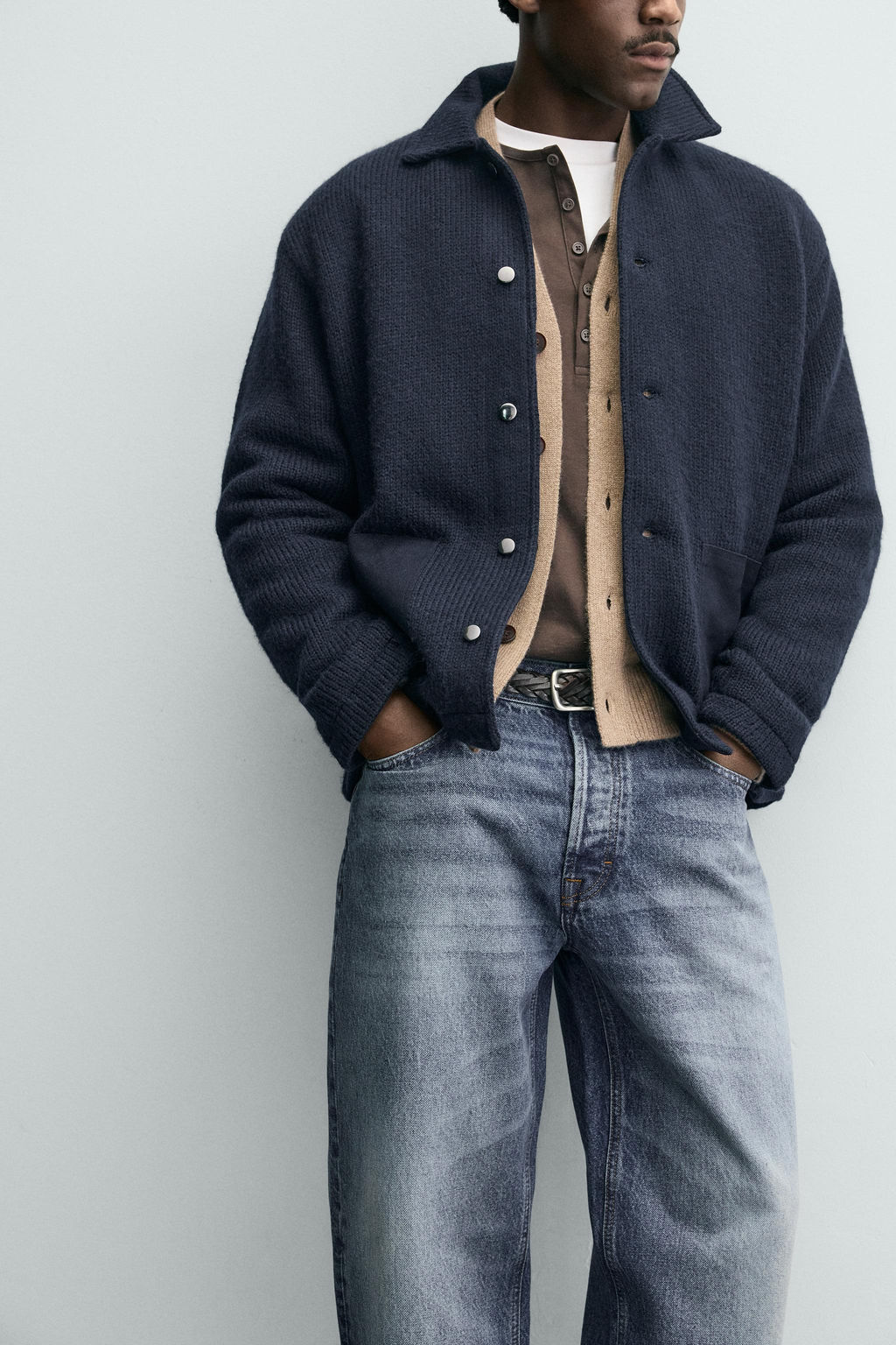 TEXTURED CARDIGAN WITH POCKETS - Zara фото 5