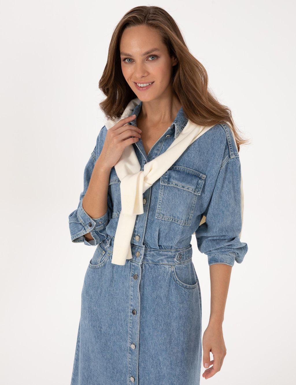 Mavi Comfort Fit Jean Elbise - Pierre cardin фото 2