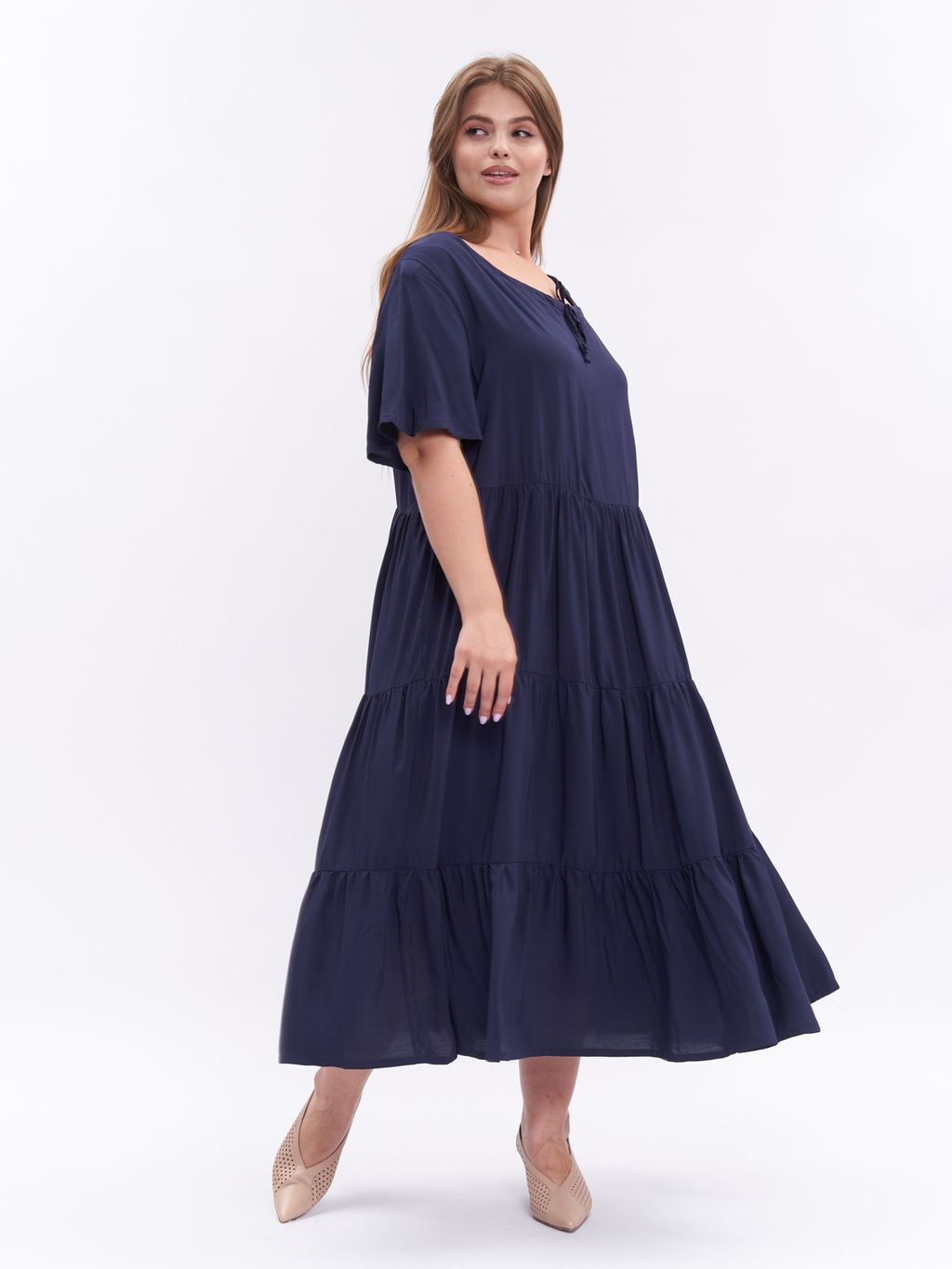 Платье с кулиской PP55504DBL05