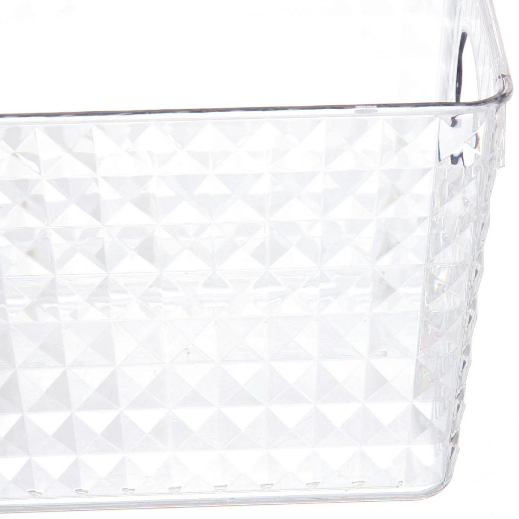 Корзина - органайзер для хранения "СКРЭДДИ", прозрачная, 21.8*17.8*14.5см (пластик АВС)