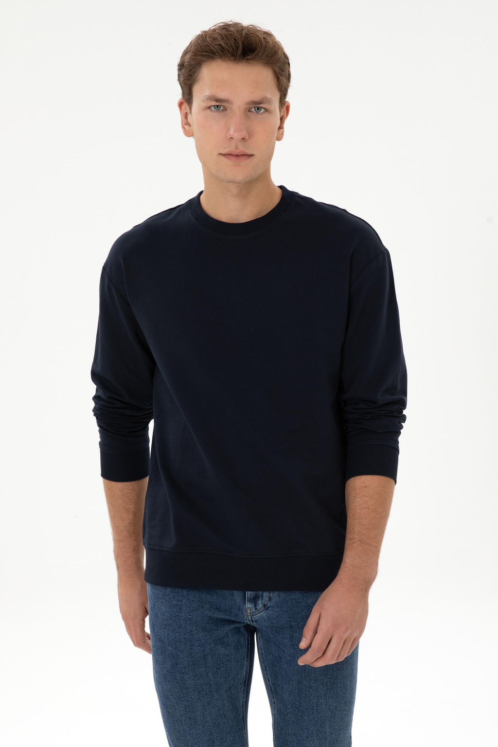 Erkek Lacivert Sweatshirt