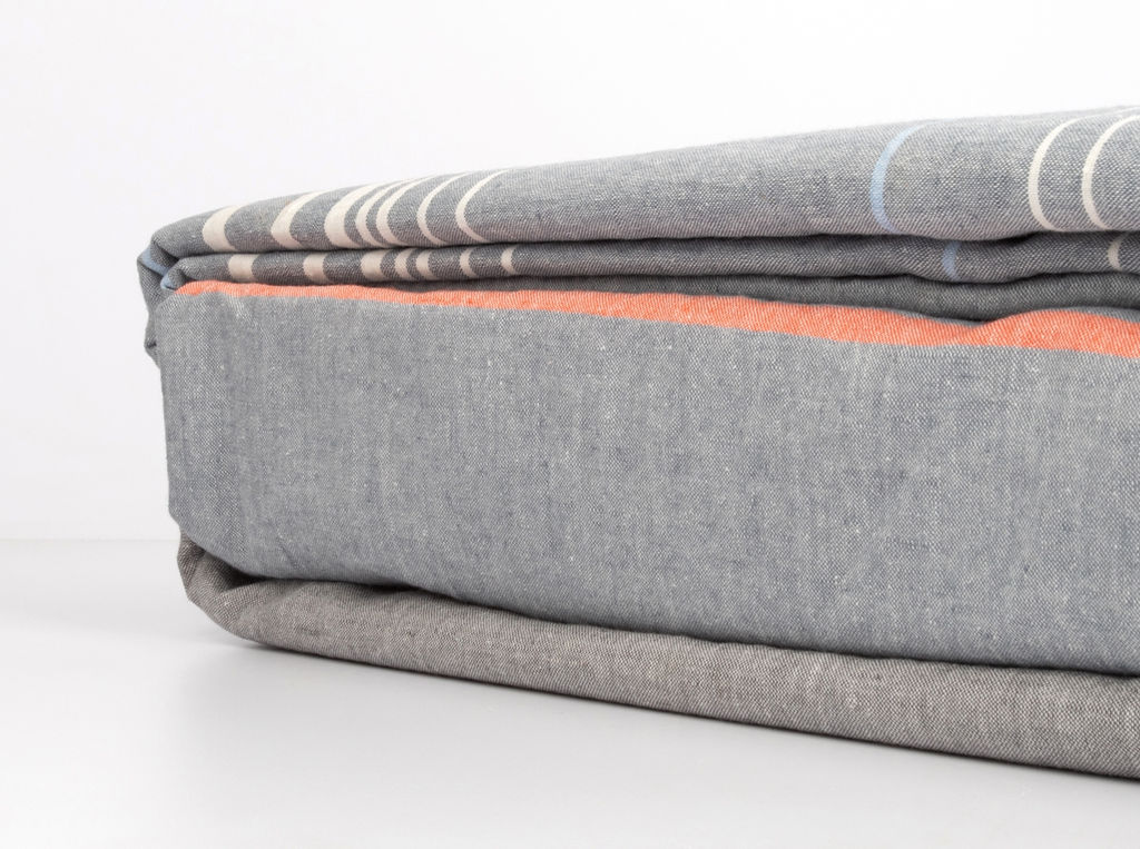 16С325-ШР/у/уп. 215*175 КПБ цв. 6 рис. 9 полоска серо-голубой