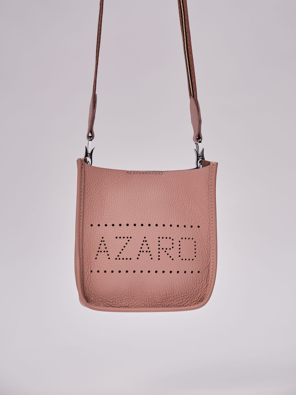 Сумка кожаная на плечо Azaro 30996 розовый туман