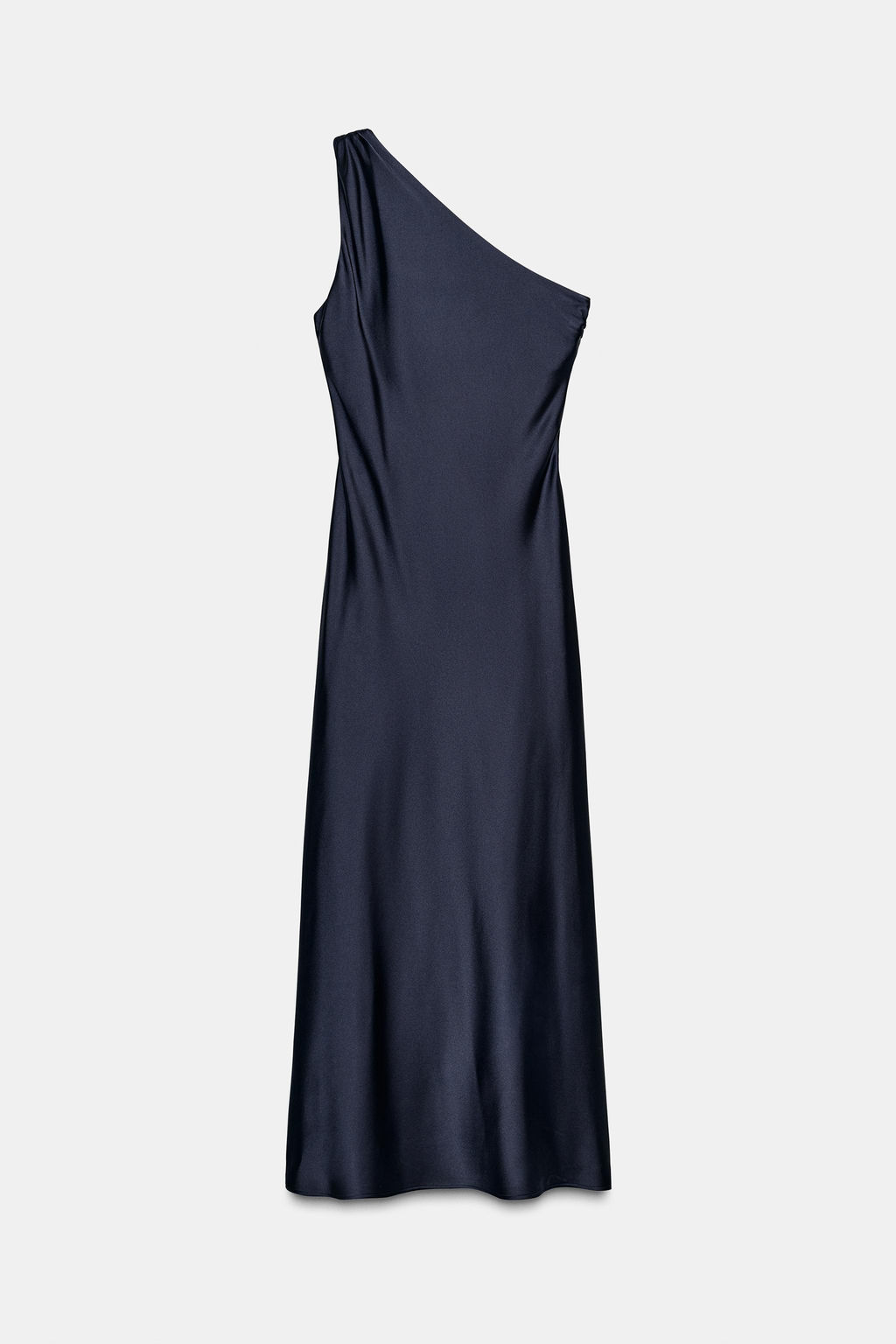 ASYMMETRIC SATIN MIDI DRESS - Zara фото 6