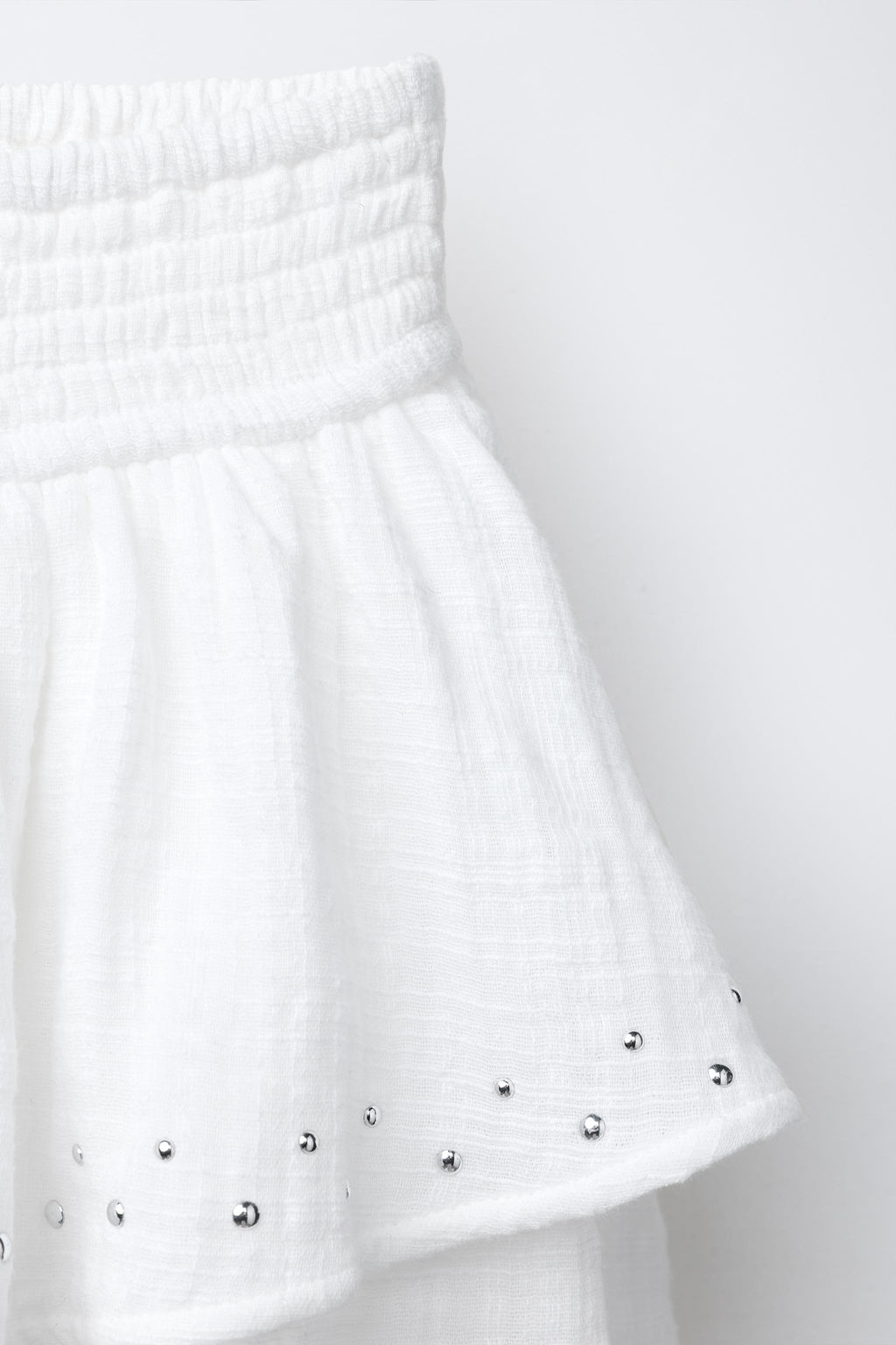 STUDDED RUFFLE BERMUDA SKORT - Zara фото 3