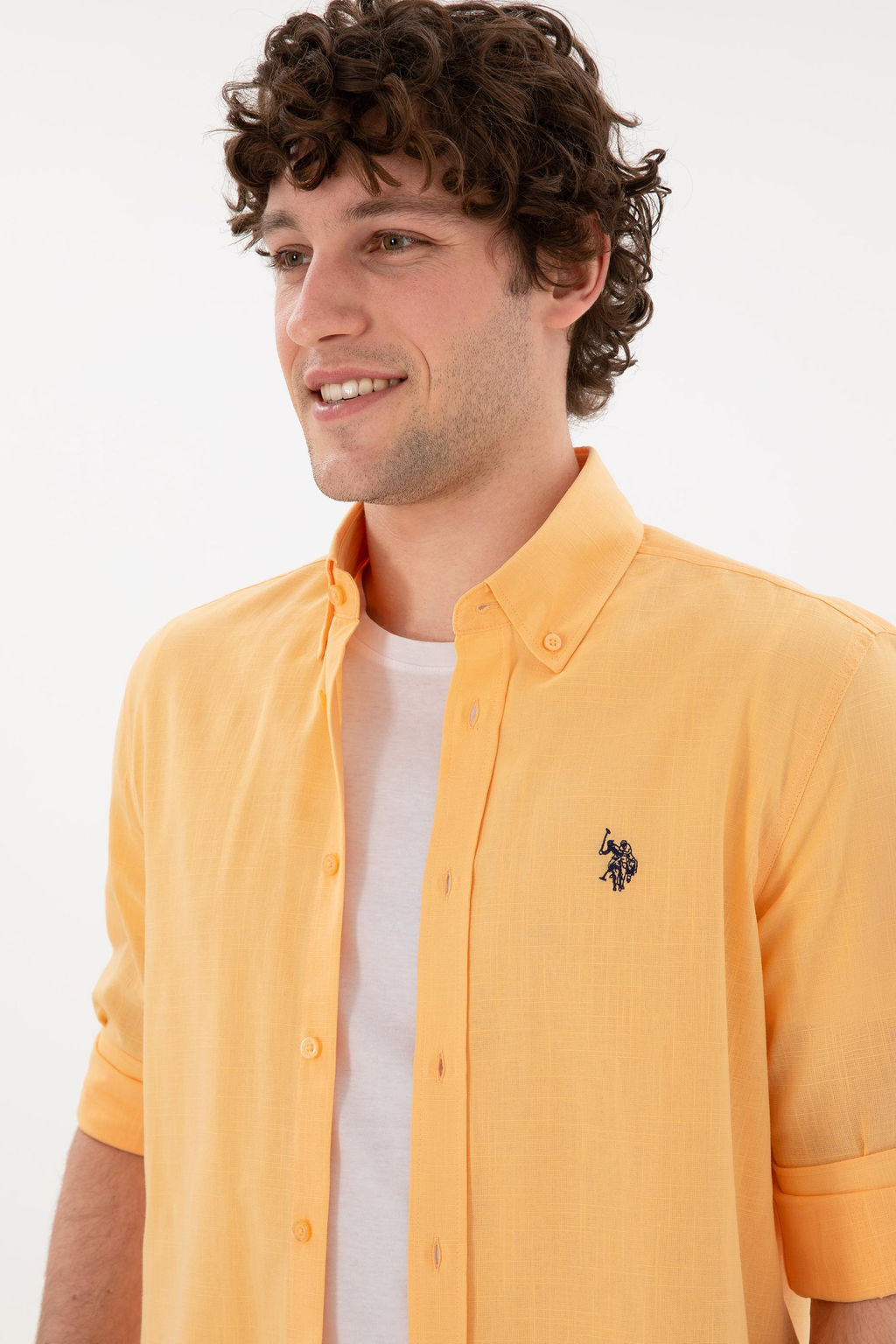 Erkek Turuncu Uzun Kollu Basic G_mlek Sepette S_rpriz _ndirim - U.s. polo assn фото 3