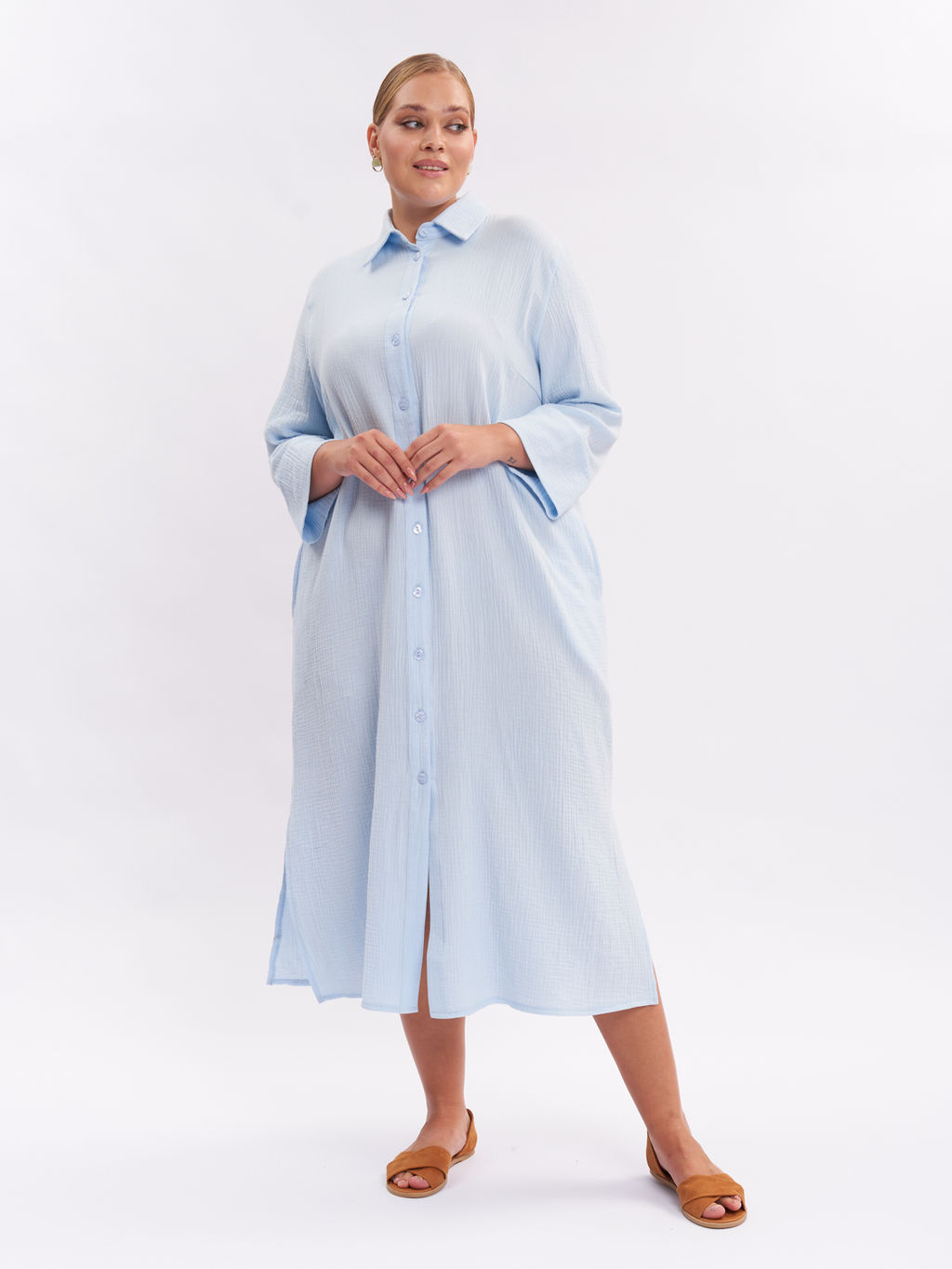 Платье муслина PP30701BLU15