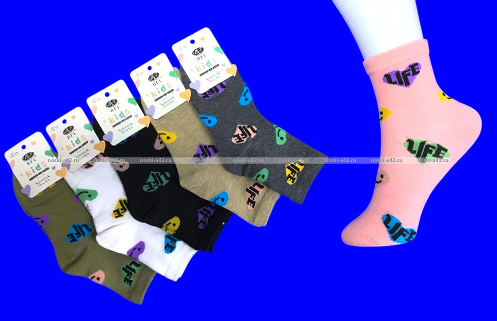 Цена за 12 пар. BFL носки детские на девочек