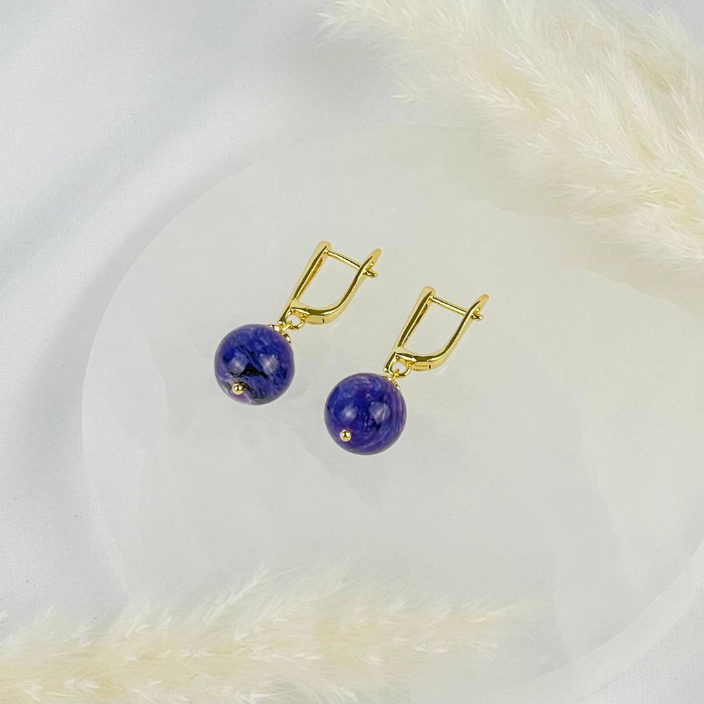 Серьги из Чароита