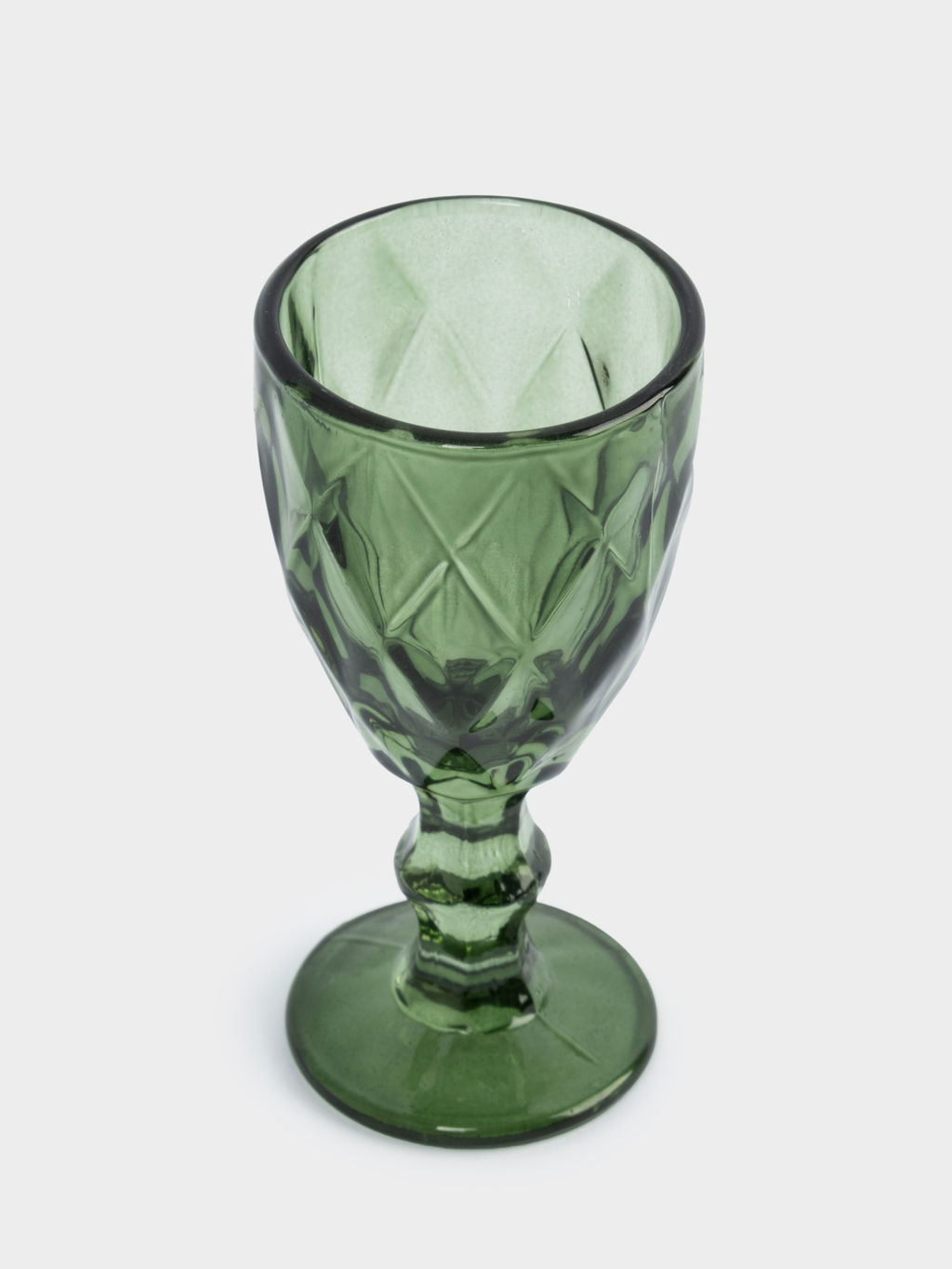 Рюмка, 50 мл, стекло, зелёная, Diamond color - Anna lafarg фото 2