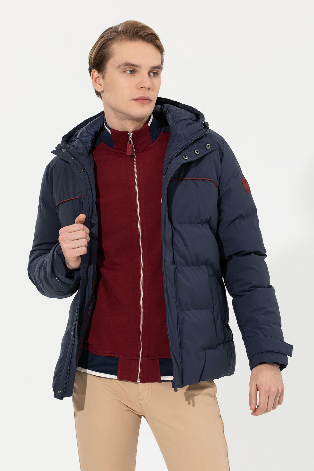U. S. Polo Assn / Мужское темно-синее пальто - U.s. polo assn фото 3