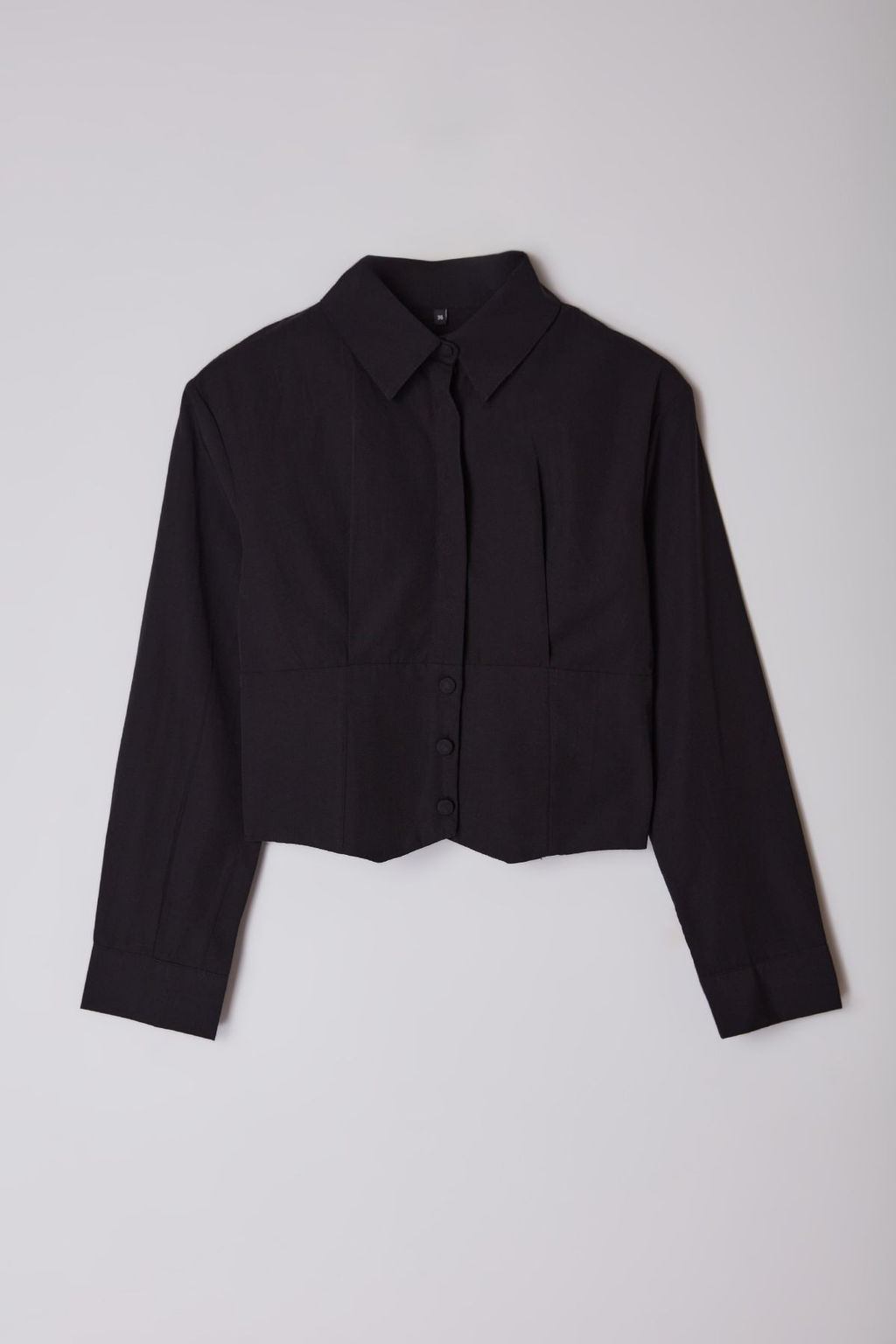 TRENDYOLMILLA Beyaz Bele Oturan Fitted Kal?p Dokuma Gomlek TWOAW25GO00075 фото 6