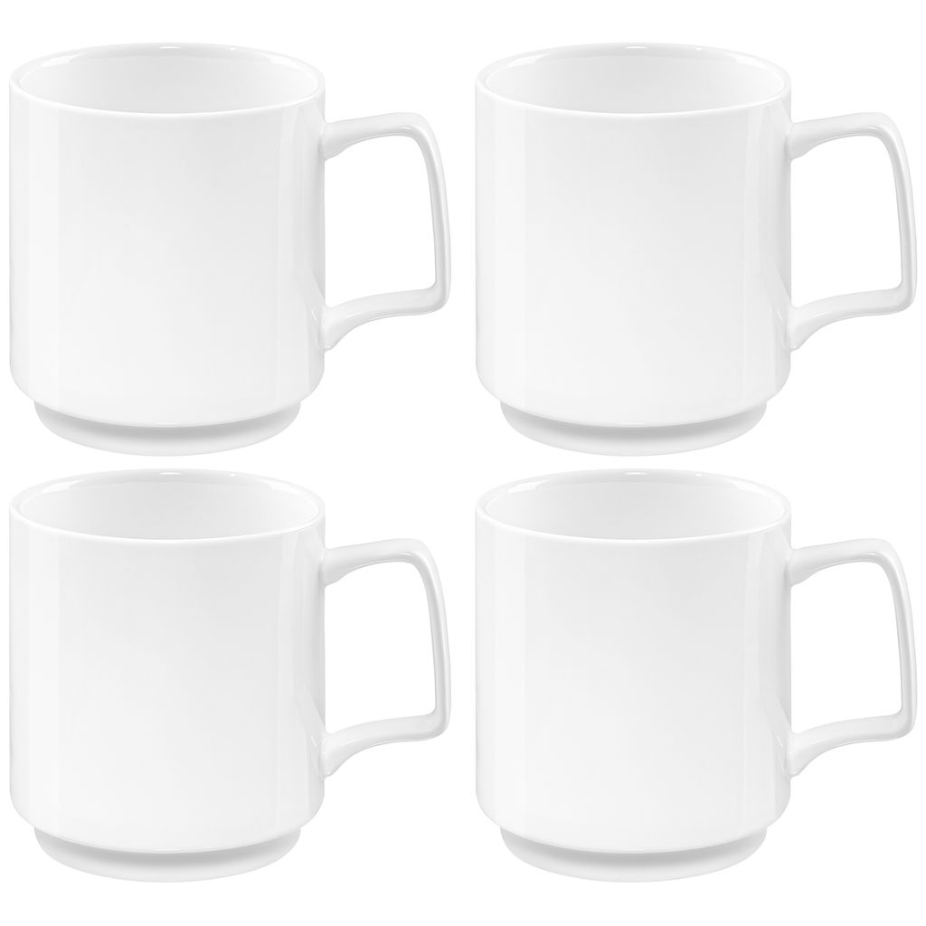 Набор кружек 4 пр. 330 мл 11,5*8*9,5 см "Айсберг", фарфор