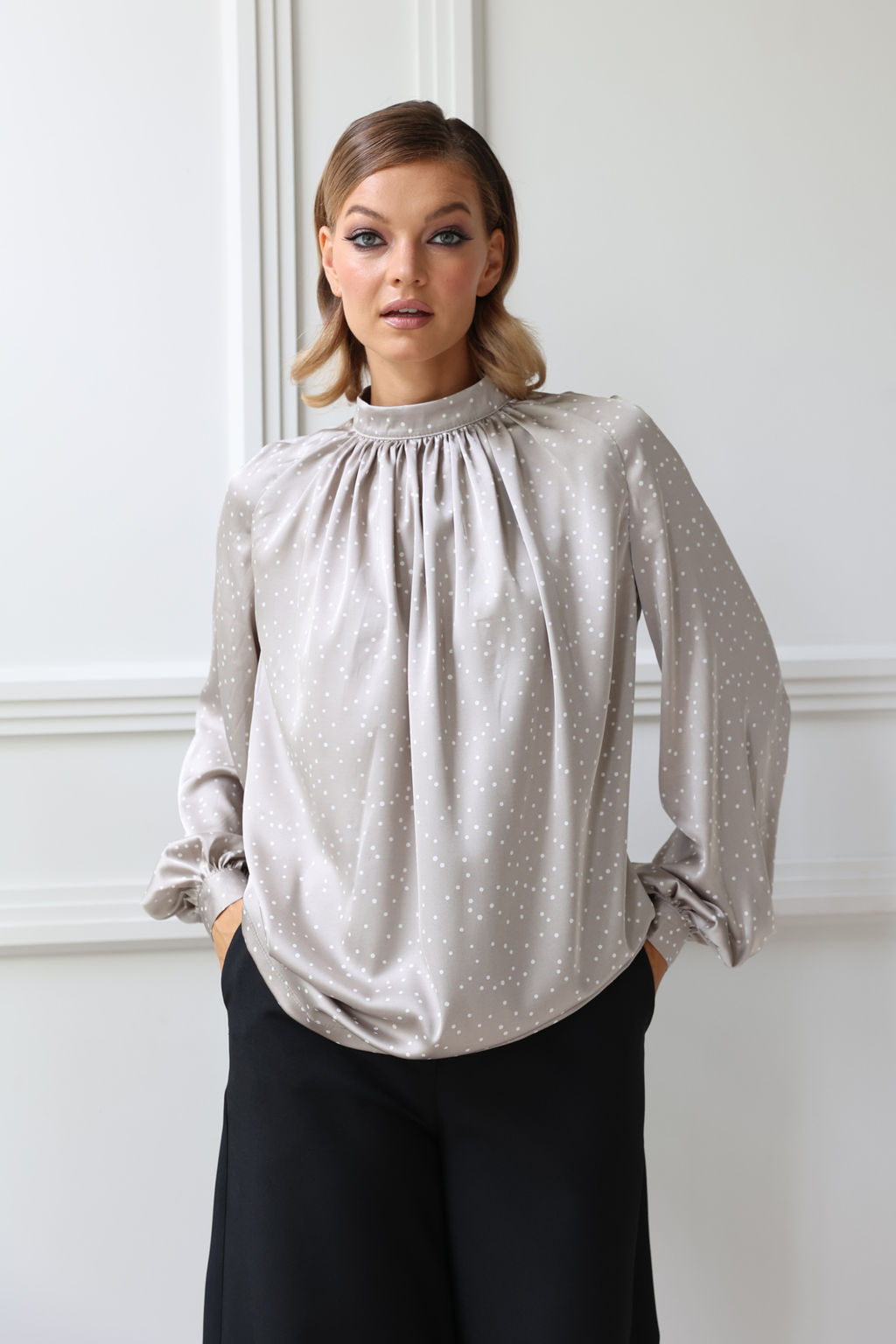 Блузка со сборкой по переду - Looklikecat фото 2