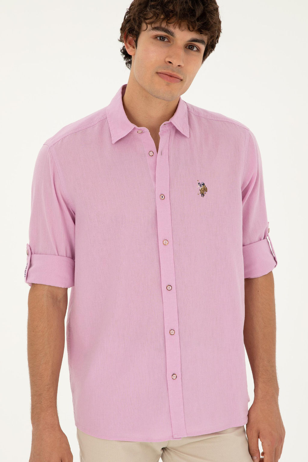 U. S. Polo Assn / Мужская базовая рубашка с длинным рукавом Magnolia - U.s. polo assn фото 10