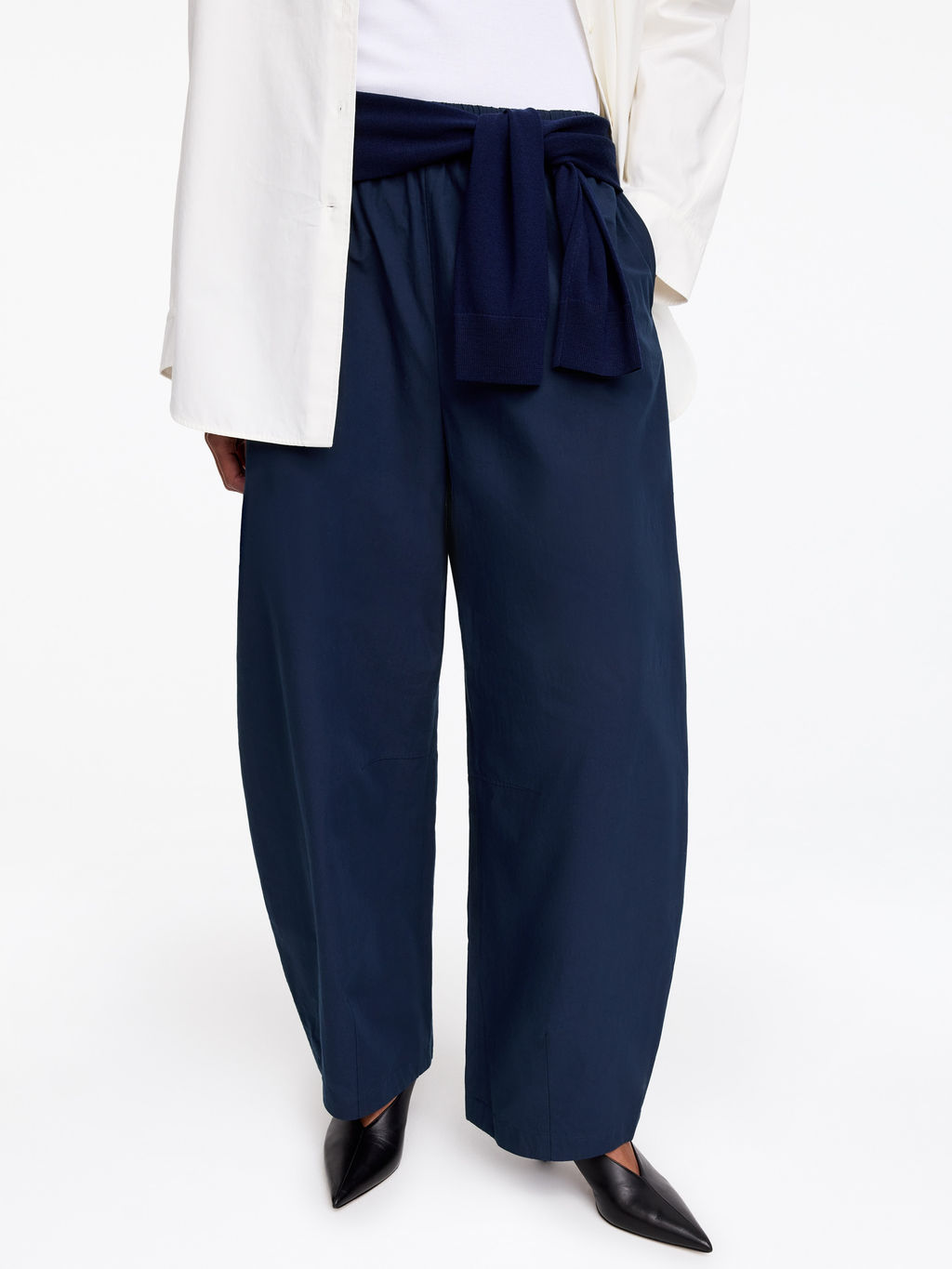 Pantalones de algod?n con pernera de barril - H&m фото 7