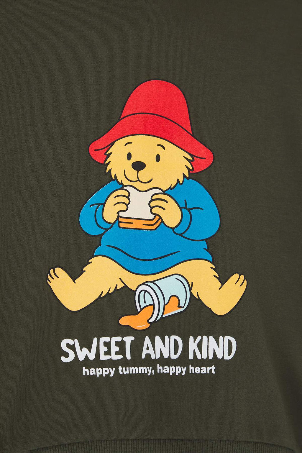 Zumrut Yesili 100% Pamuk Bask?l? Kapusonlu Oversize Orme Erkek Cocuk Sweatshirt TKDAW26SW00006 - Trendyolmilla фото 3