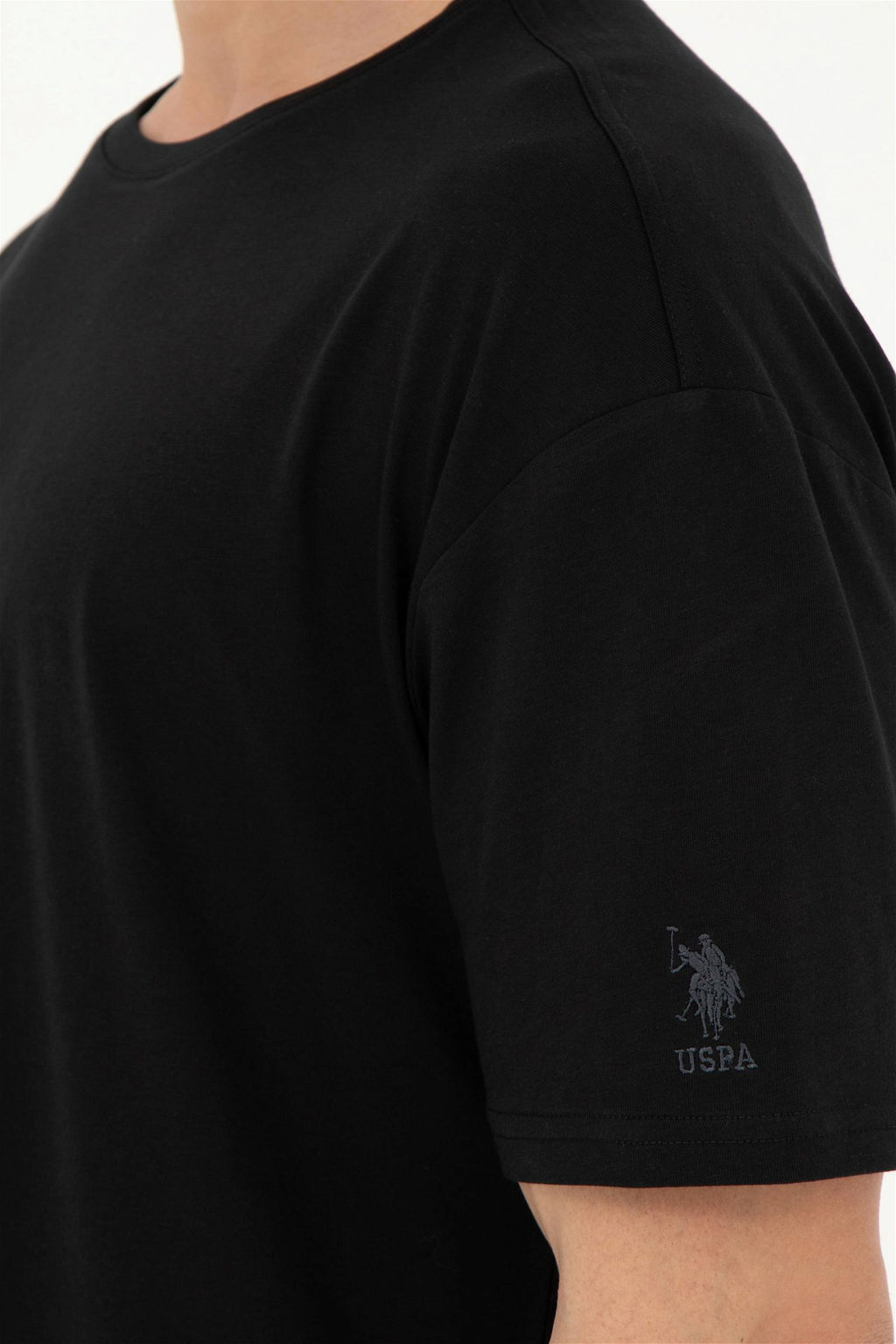Мужская черная футболка - U.s. polo assn фото 7