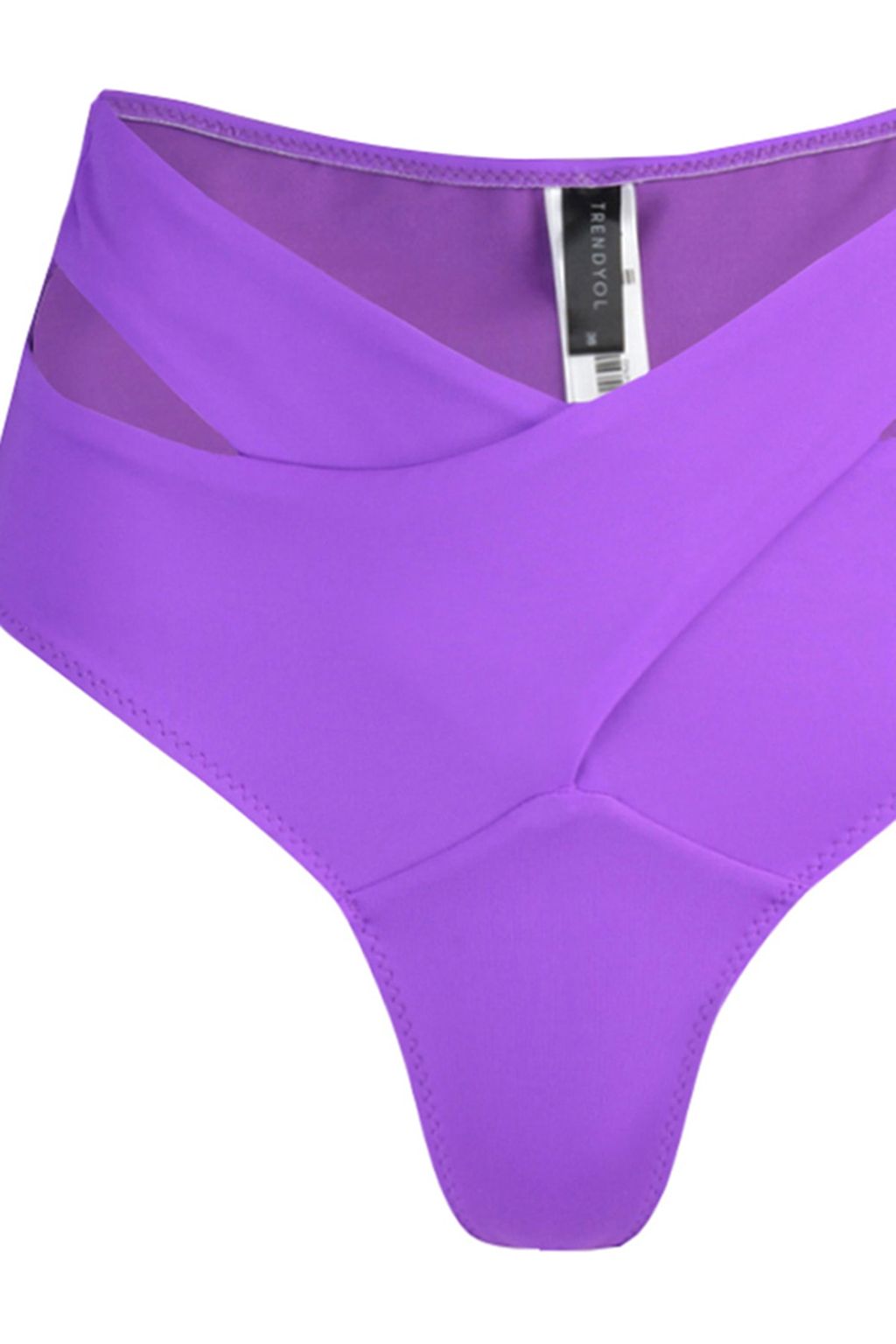 Mor Cut Out/Pencere Detayl? Hipster Yuksek Bel Bikini Alt? TBESS20BA0184